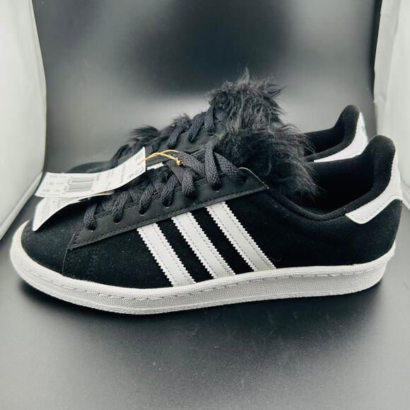 Adidas x Jeremy Scott Campus 80s Bones Black Faux Fur Tongue Size 8 Men’s - Picture 8 of 8